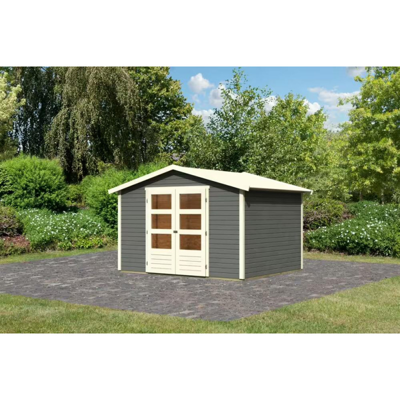 Amberg 4 Garden Shed, Gray