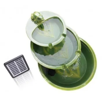  Solar Frog Cascade Water Feature  - H64cm 