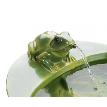  Solar Frog Cascade Water Feature  - H64cm 