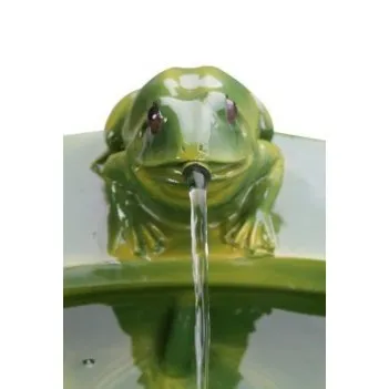  Solar Frog Cascade Water Feature  - H64cm 