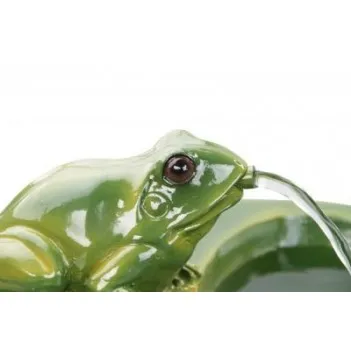  Solar Frog Cascade Water Feature  - H64cm 
