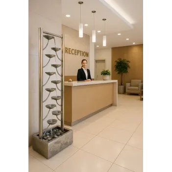 Fontanna,stal"Santiago"LED,H 111 cm