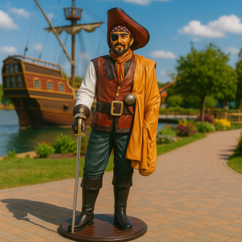 Capitaine avec une jambe de...