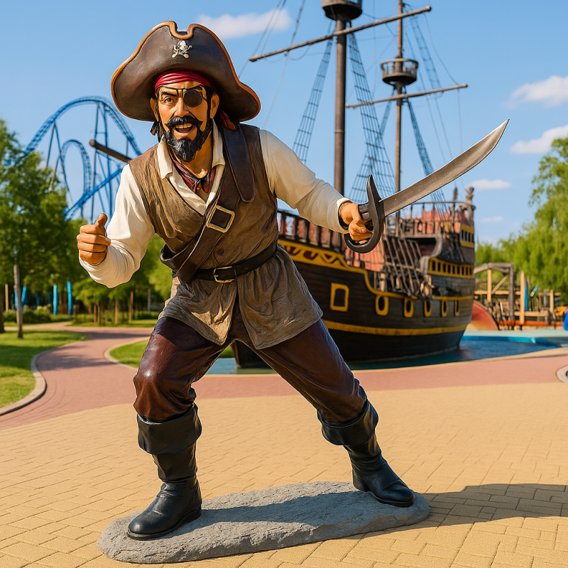 Capitaine pirate avec une épée