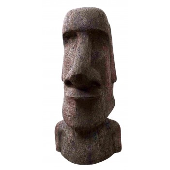 Eine große Moai-Skulptur...