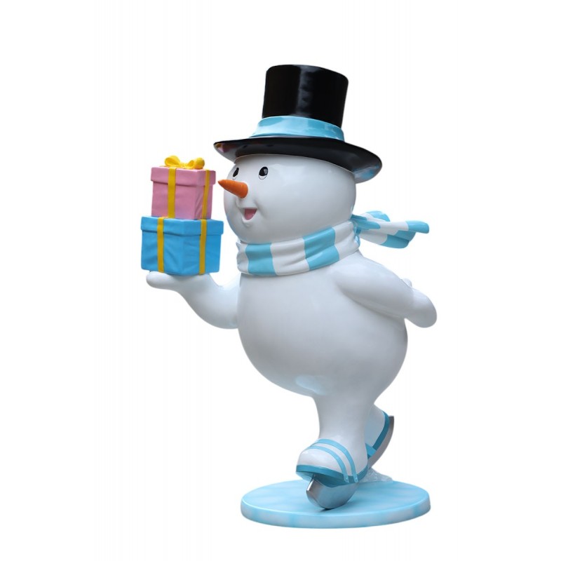 Skating Snowman Family –...