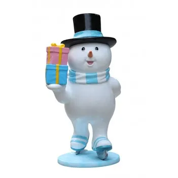 Skating Snowman Family –...