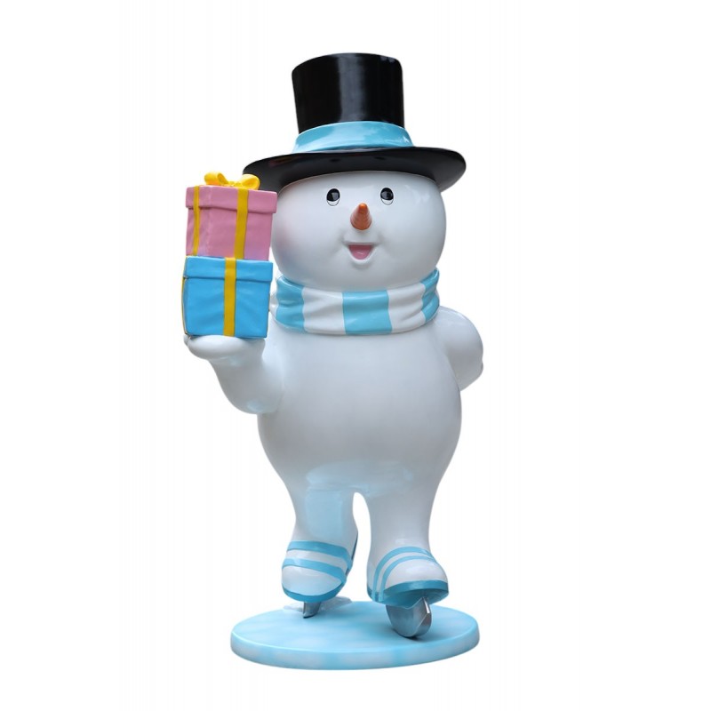 Skating Snowman Family –...