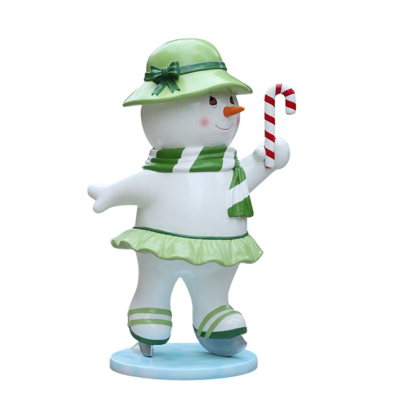 Skating Snowman Family –...