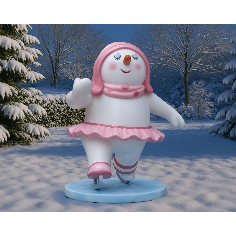 Skating Snowman Family –...