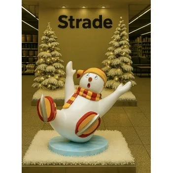 Skating Snowman Family –...