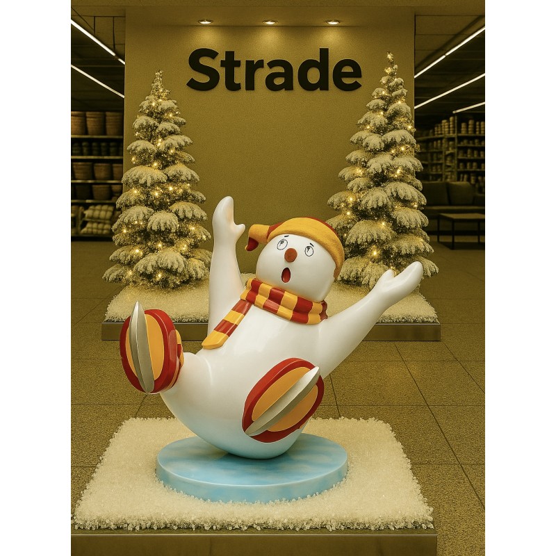 Skating Snowman Family –...