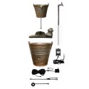 H 75 cm Tap and Bucket Water Feature with Lights 