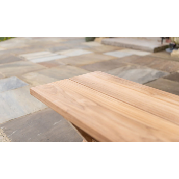 Banc Teak Plank 1.2 m en...