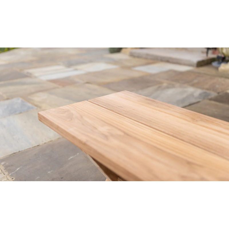 Banc Teak Plank 1.2 m en...