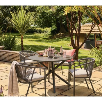 Kyoto 4 Seat Round Dining Set