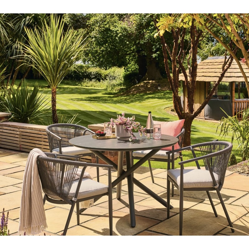 Kyoto 4 Seat Round Dining Set