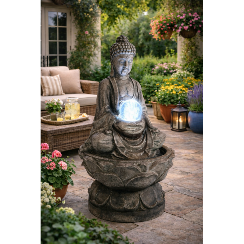 Fontaine de jardin Bouddha...