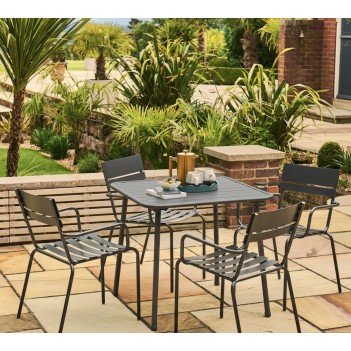 Oslo Metal Square Dining Table