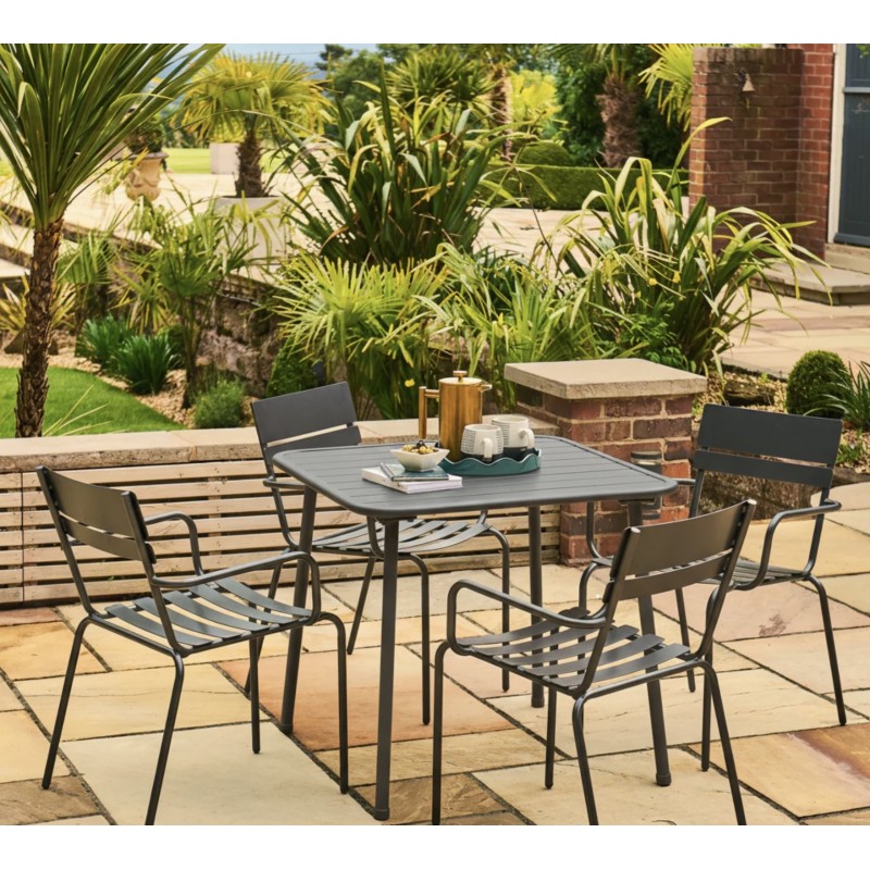 Oslo Metal Square Dining Table