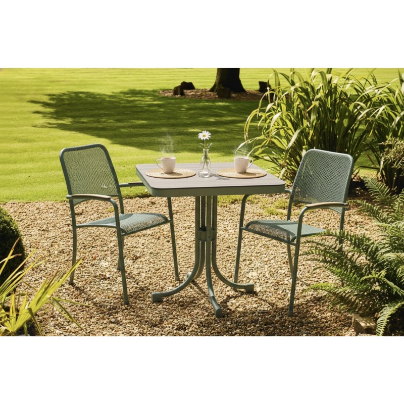 Kovový čtvercový bistro...