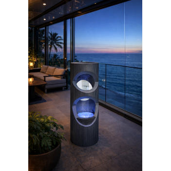 81cm Фонтан Etched Column...