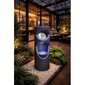 81cm Etched Column Rain...