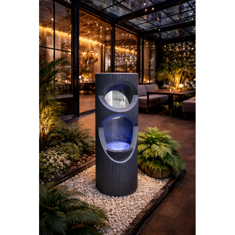 81cm Etched Column Rain...