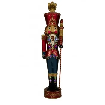 LED Nutcracker with Baton –...