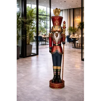 LED Nutcracker with Baton –...