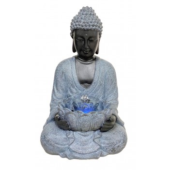 58 cm Solar Connor Buddha –...