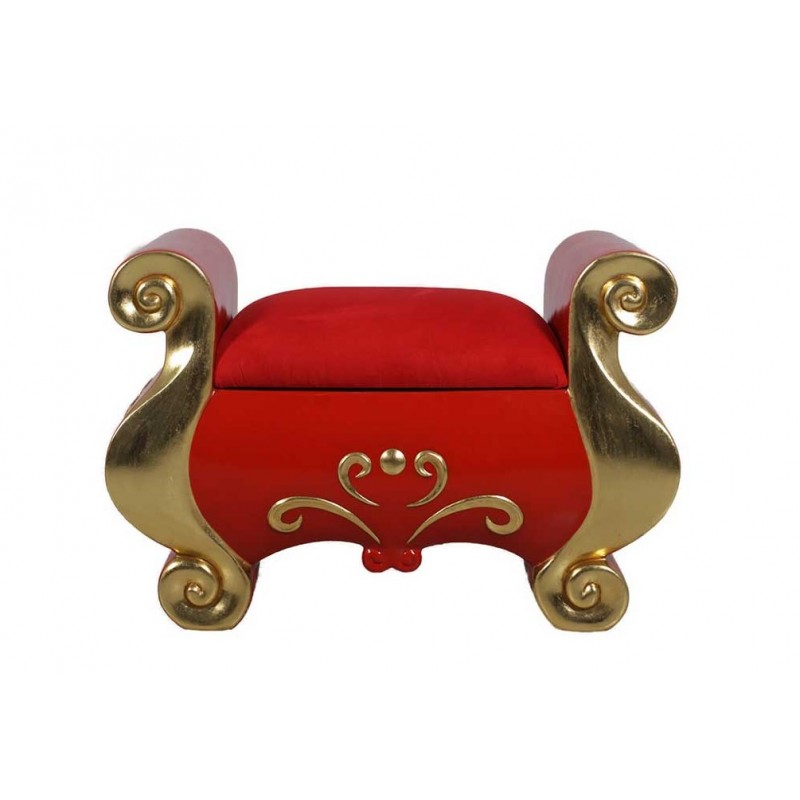 78 cm Santa Fußhocker Rot –...