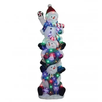 152 cm Stacked Joy Snowmen...