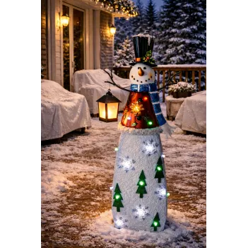 172 cm Schneemann mit Lampe...