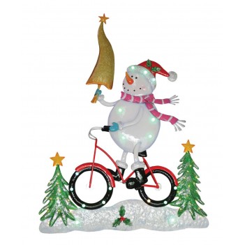 120 cm Snowman on Bike –...