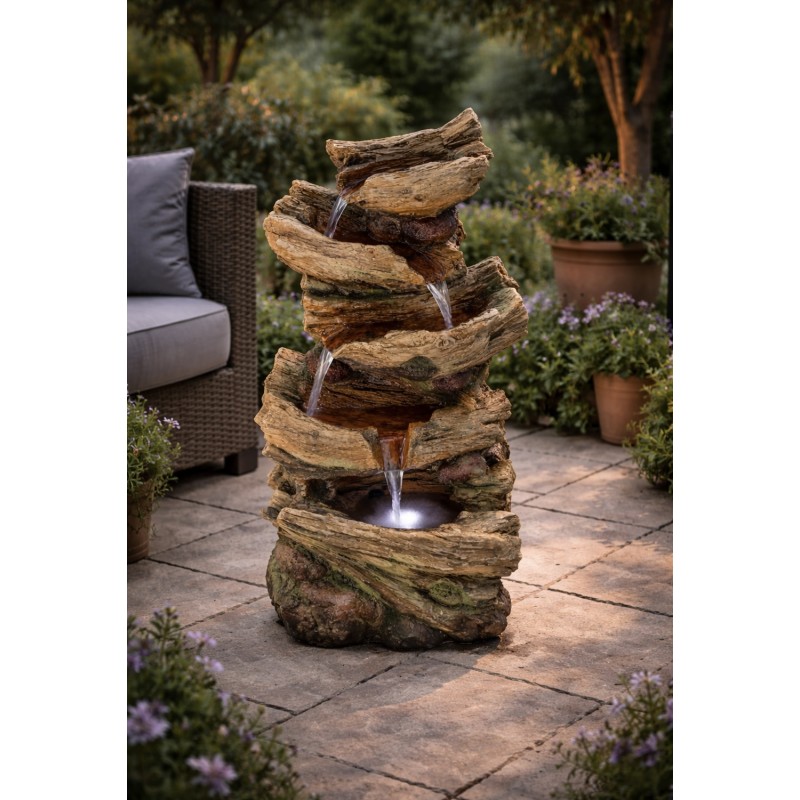 62 cm Solar Woodland Falls...