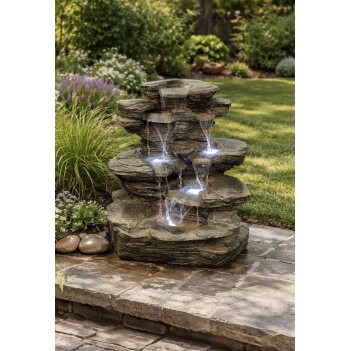 68 cm Gartenbrunnen Pine...