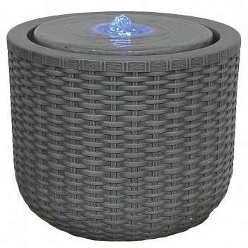 42 cm Gartenbrunnen Rattan...