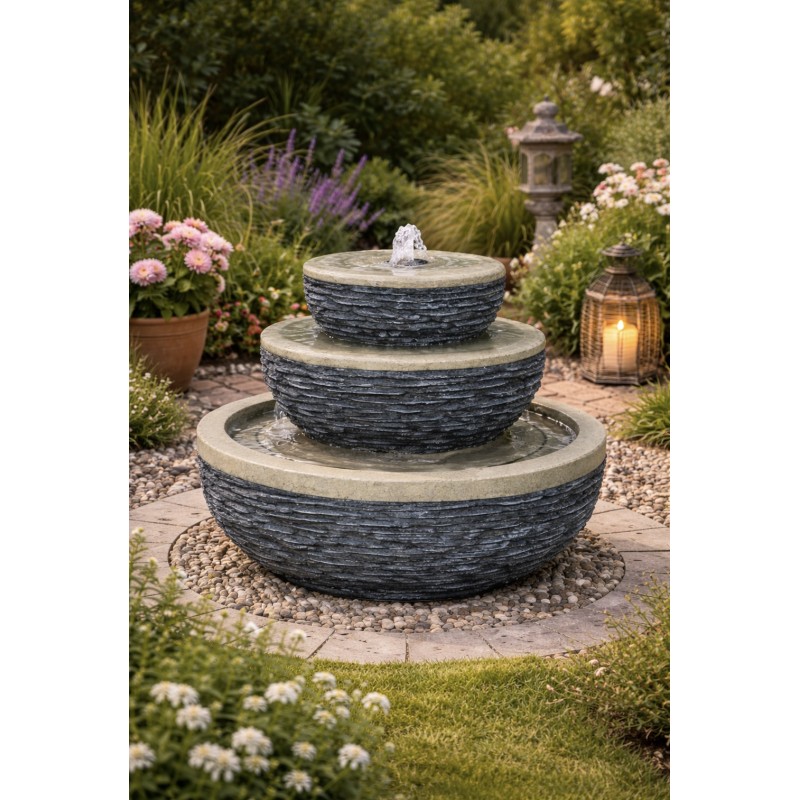 40 cm Bexhill Stacked Stone...