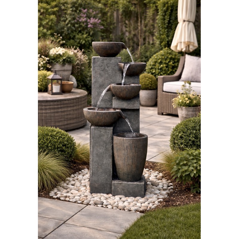 101 cm Gartenbrunnen Burgos...