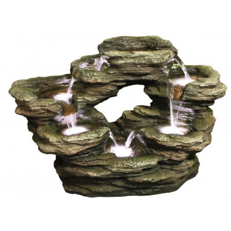 Water feature, Oval Rock,...