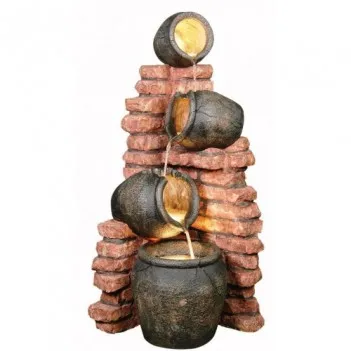 Four Pots on Bricks Water...