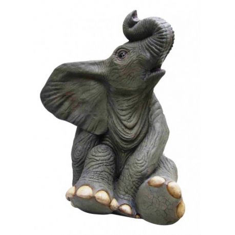 Sitzendes Elefantenbaby