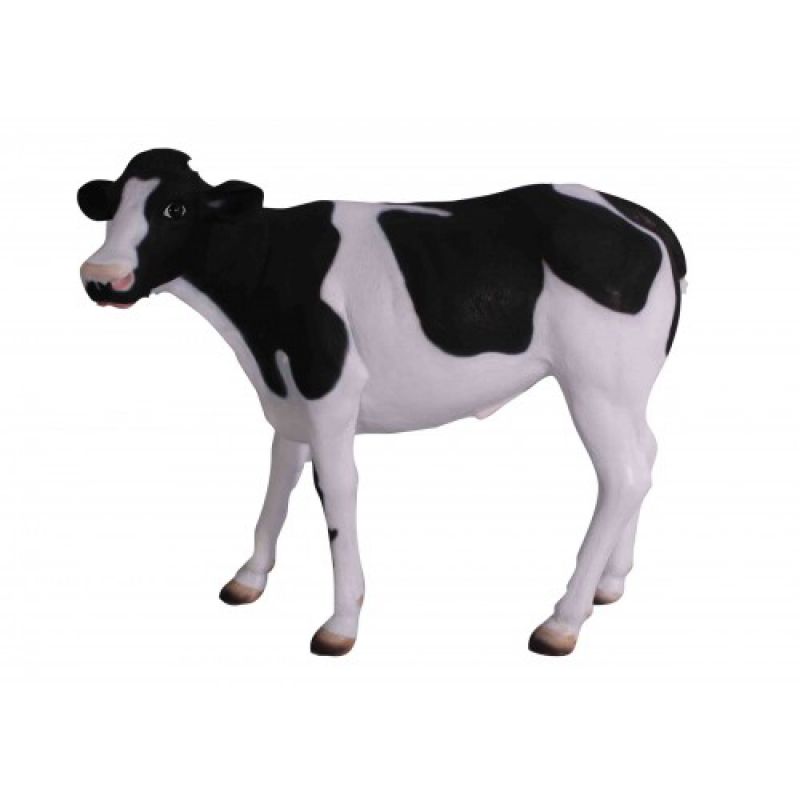 Friesische Kuh 12 cm Bauernhof Collecta 88481 weiss-schwarz 