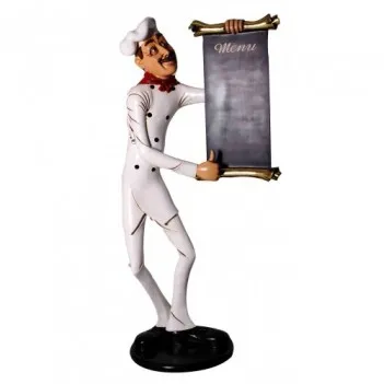 Großer magerer Koch mit...