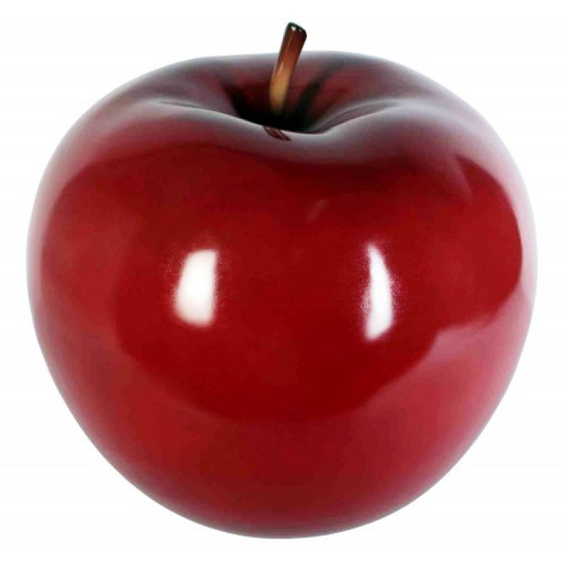 Большое красное яблоко