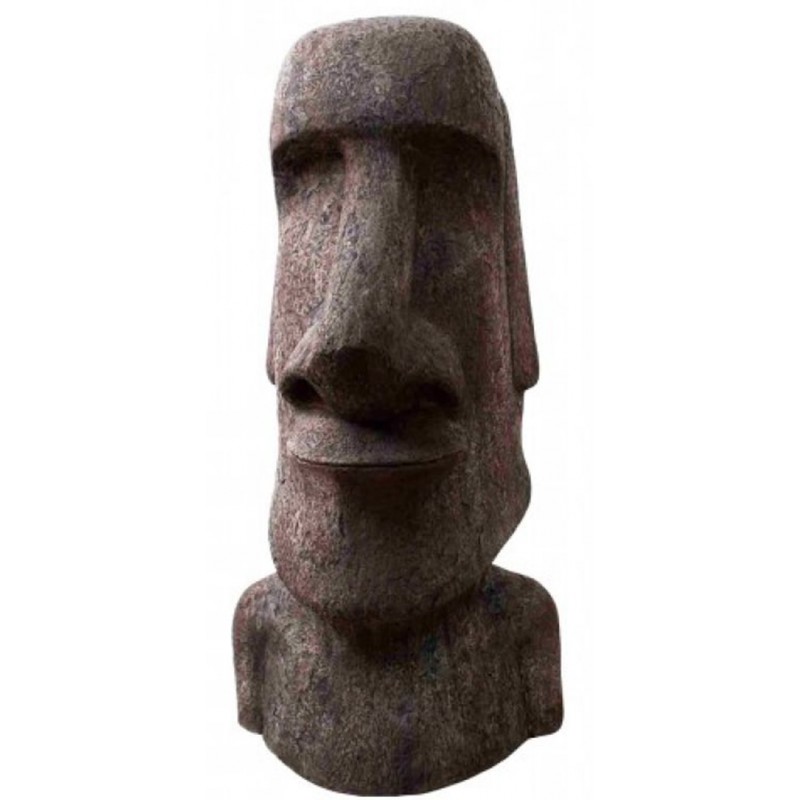 Eine große Moai-Skulptur...