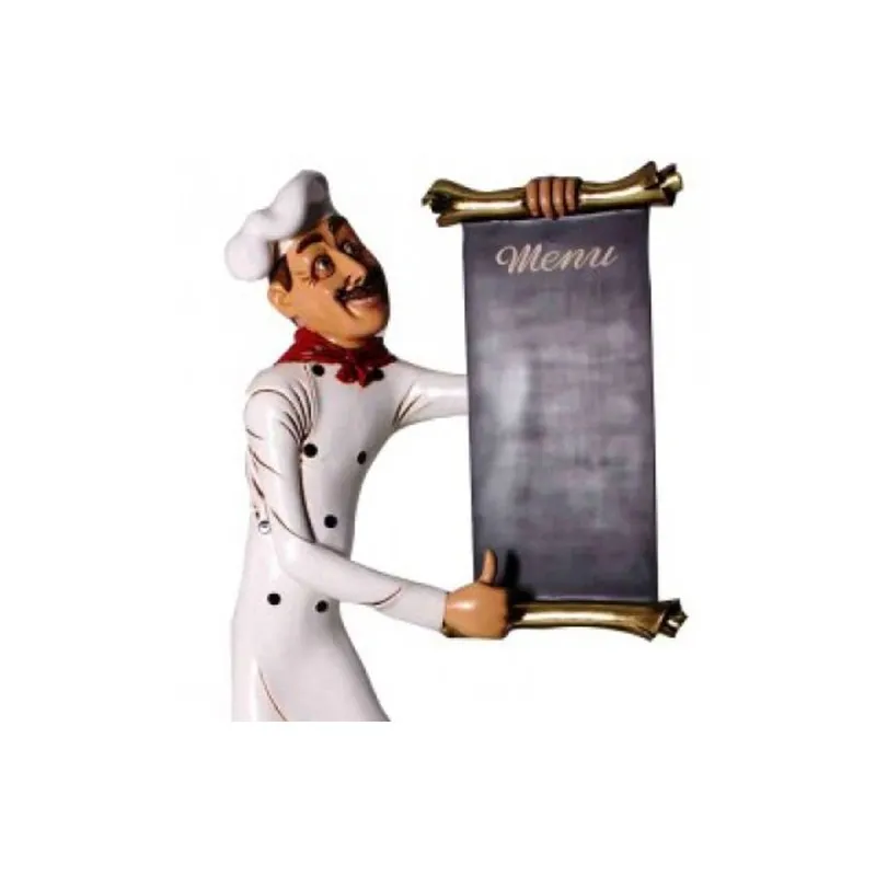 Tall, Skinny Chef with Menu