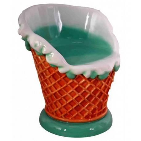 Fauteuil - glace à la menthe