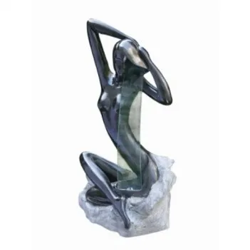 Water feature, Lady on Blue...